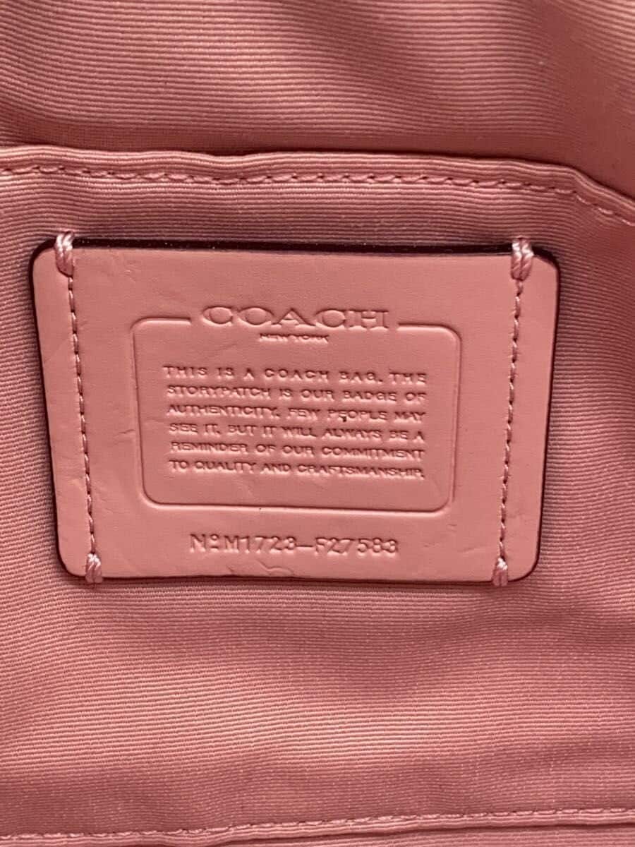 COACH Mini Sierra Satchel_Signature_Pink Leather Leather BRW All Over Pattern 5