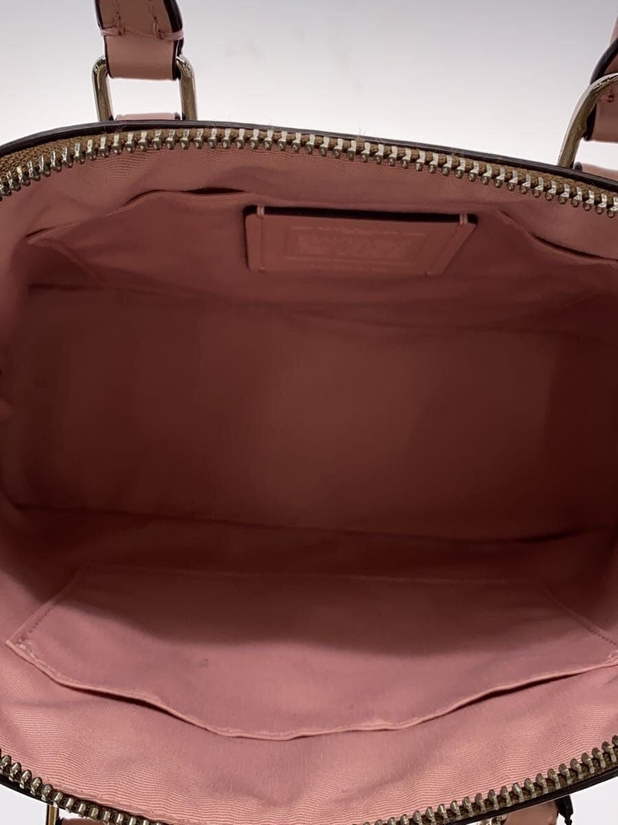 COACH Mini Sierra Satchel_Signature_Pink Leather Leather BRW All Over Pattern 6