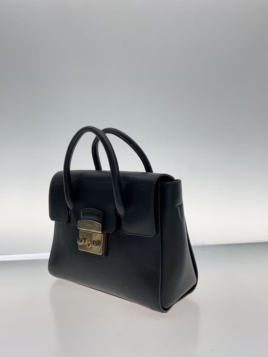 FURLA Handbag Leather BLK Solid 2