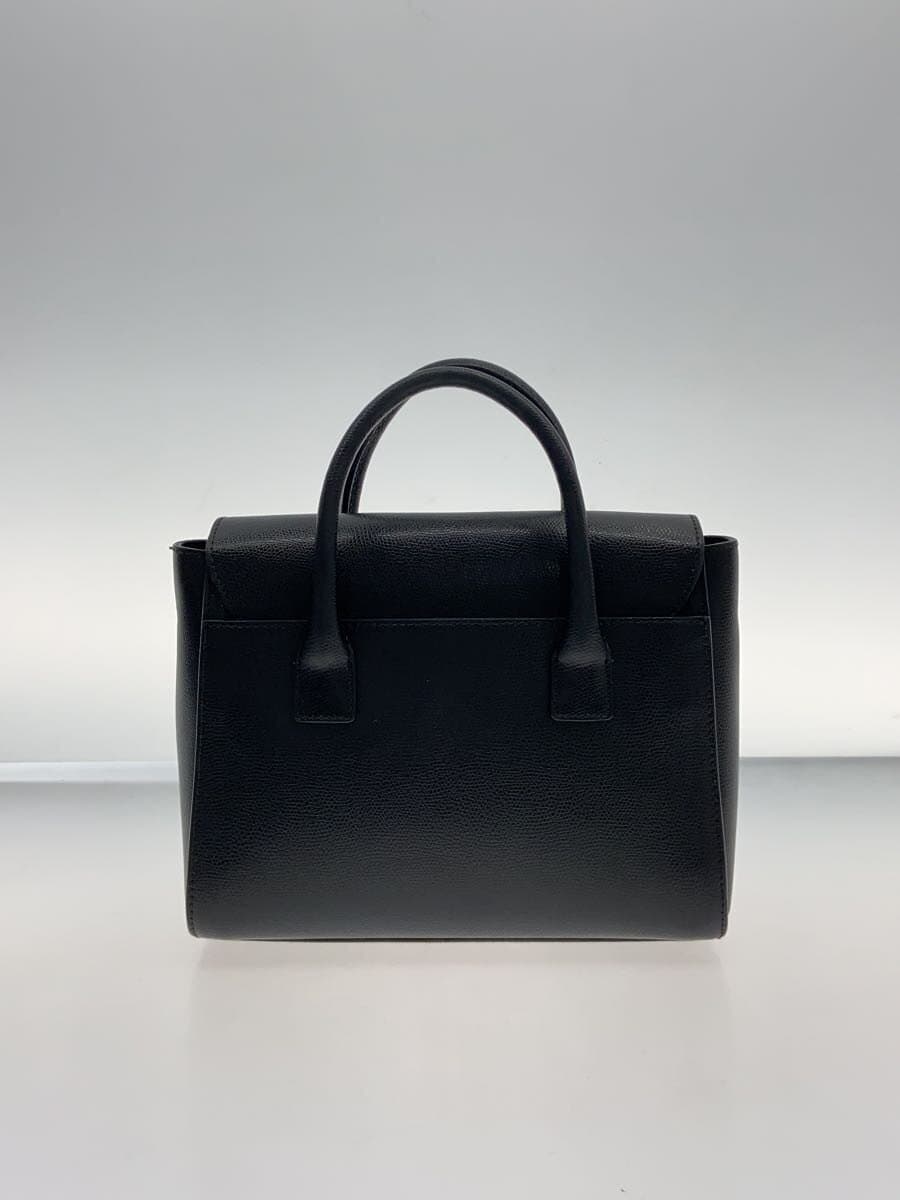FURLA Handbag Leather BLK Solid 3