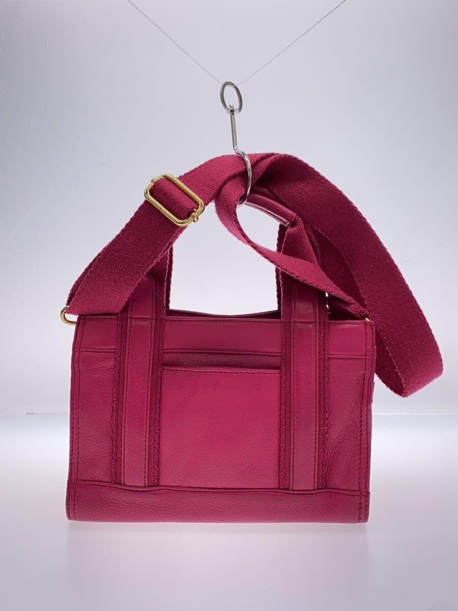 TORY BURCH Tote Bag Leather Pink 3