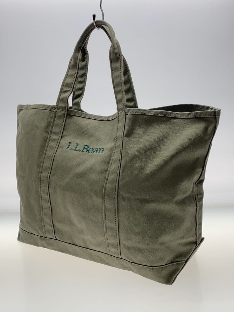L.L.Bean Tote Bag Cotton KHK Solid 301371 2