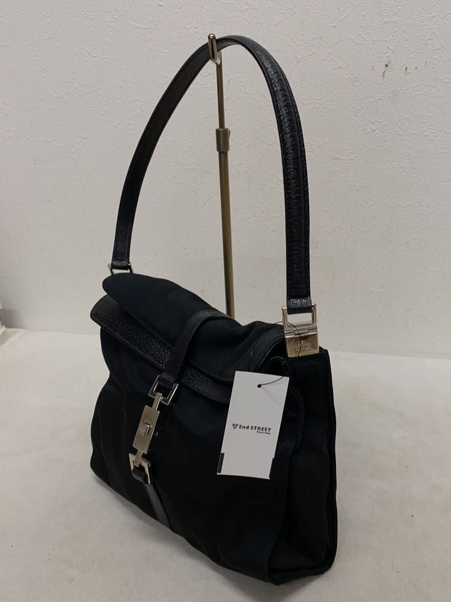 GUCCI handbag nylon black plain 2