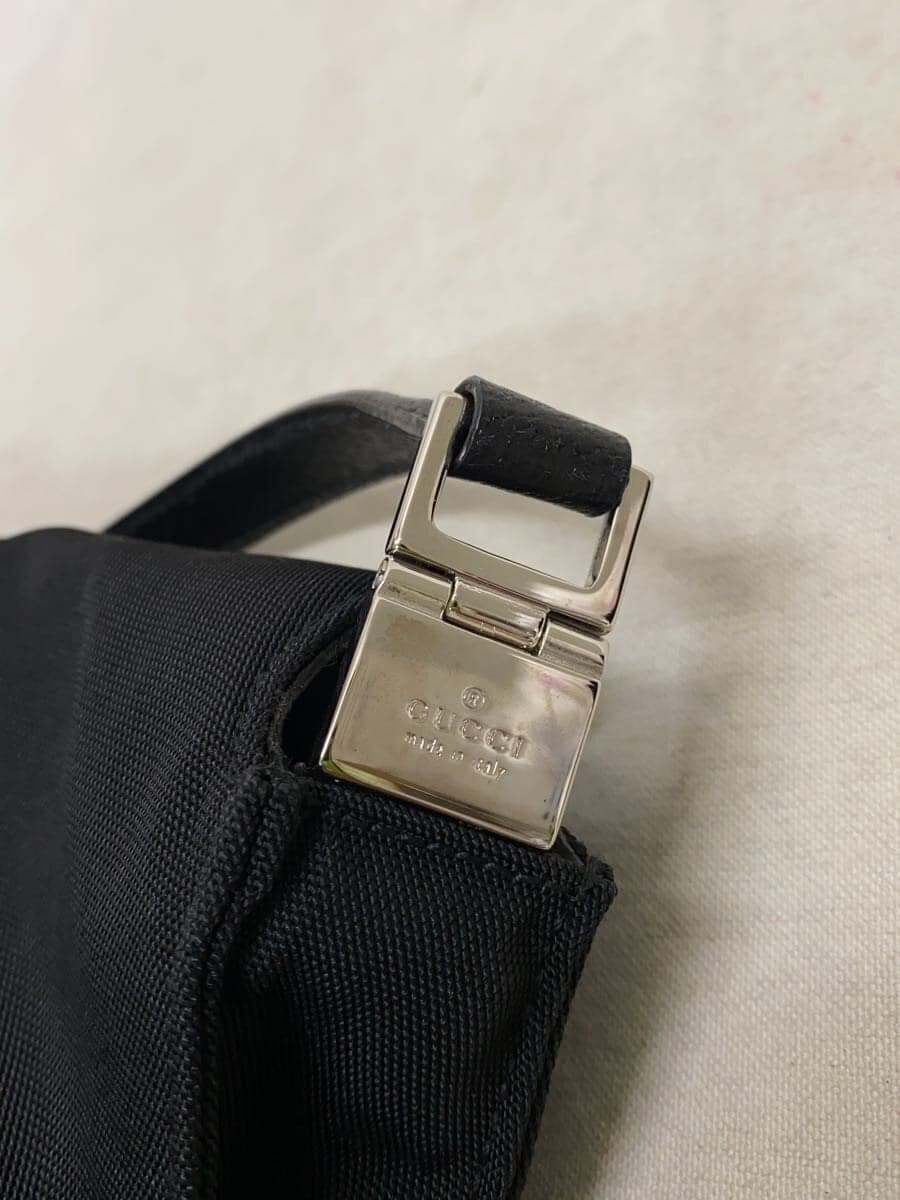 GUCCI handbag nylon black plain 9