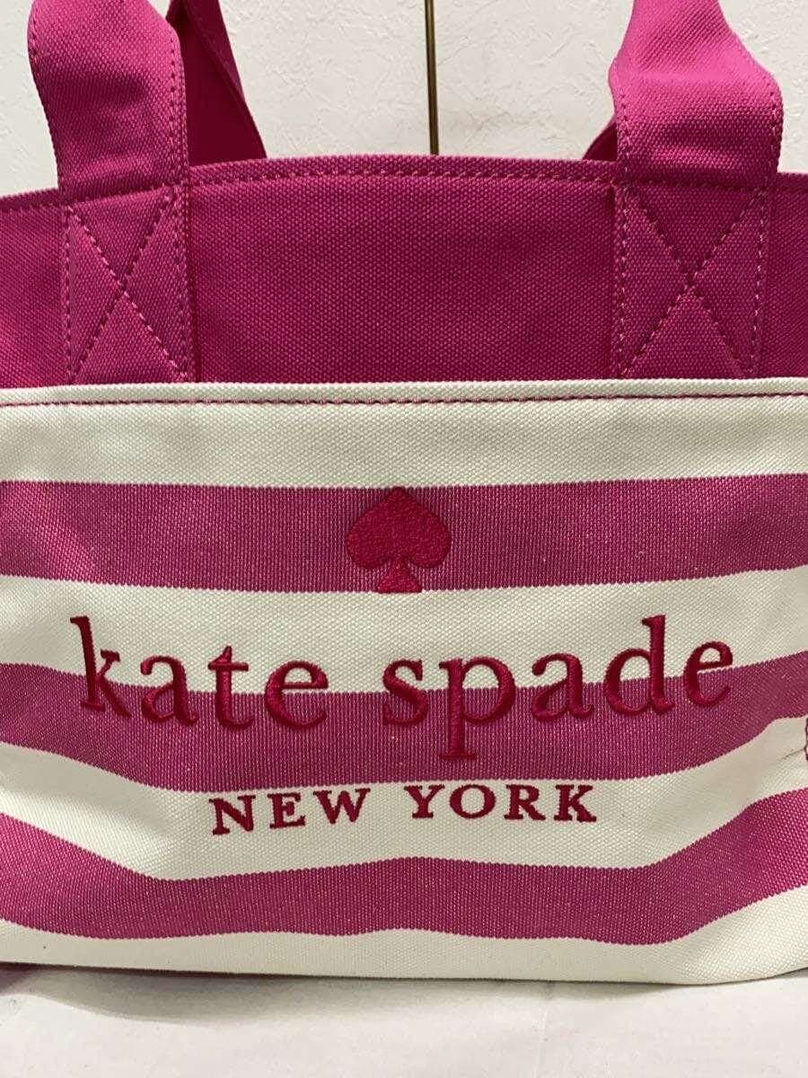 Kate Spade New York Tote Bag Canvas Pink Striped 5