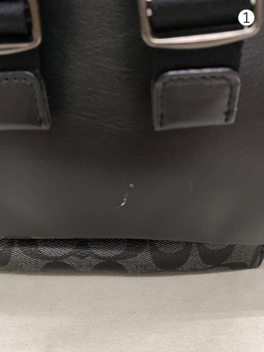 COACH Backpack PVC BLK All Over Pattern F72482 5