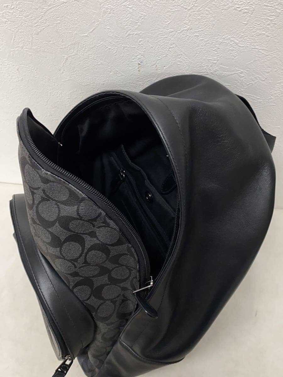 COACH Backpack PVC BLK All Over Pattern F72482 7