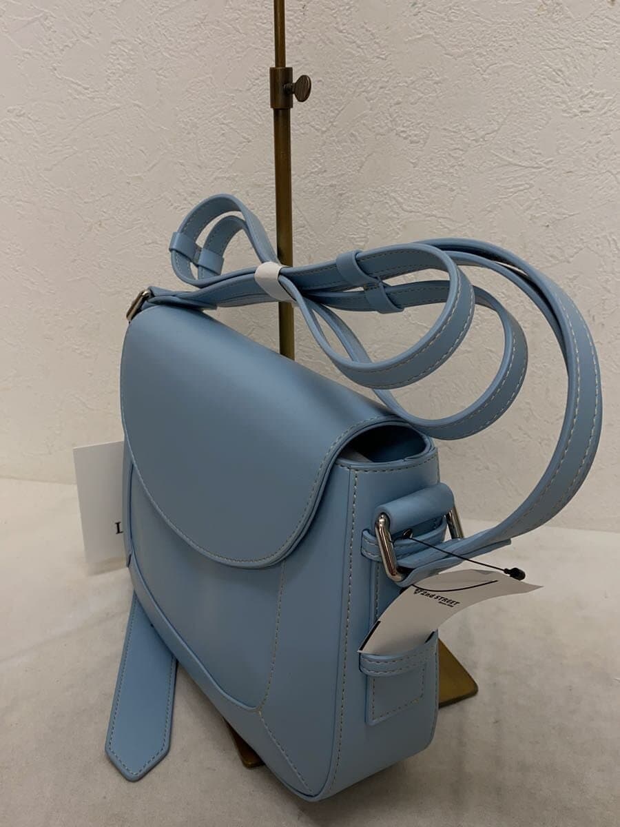 Other Brand LAVENIR Shoulder Bag Leather BLU Solid 2