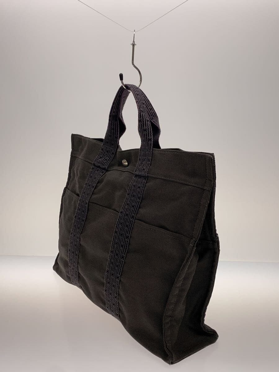 HERMES tote bag canvas GRY 2