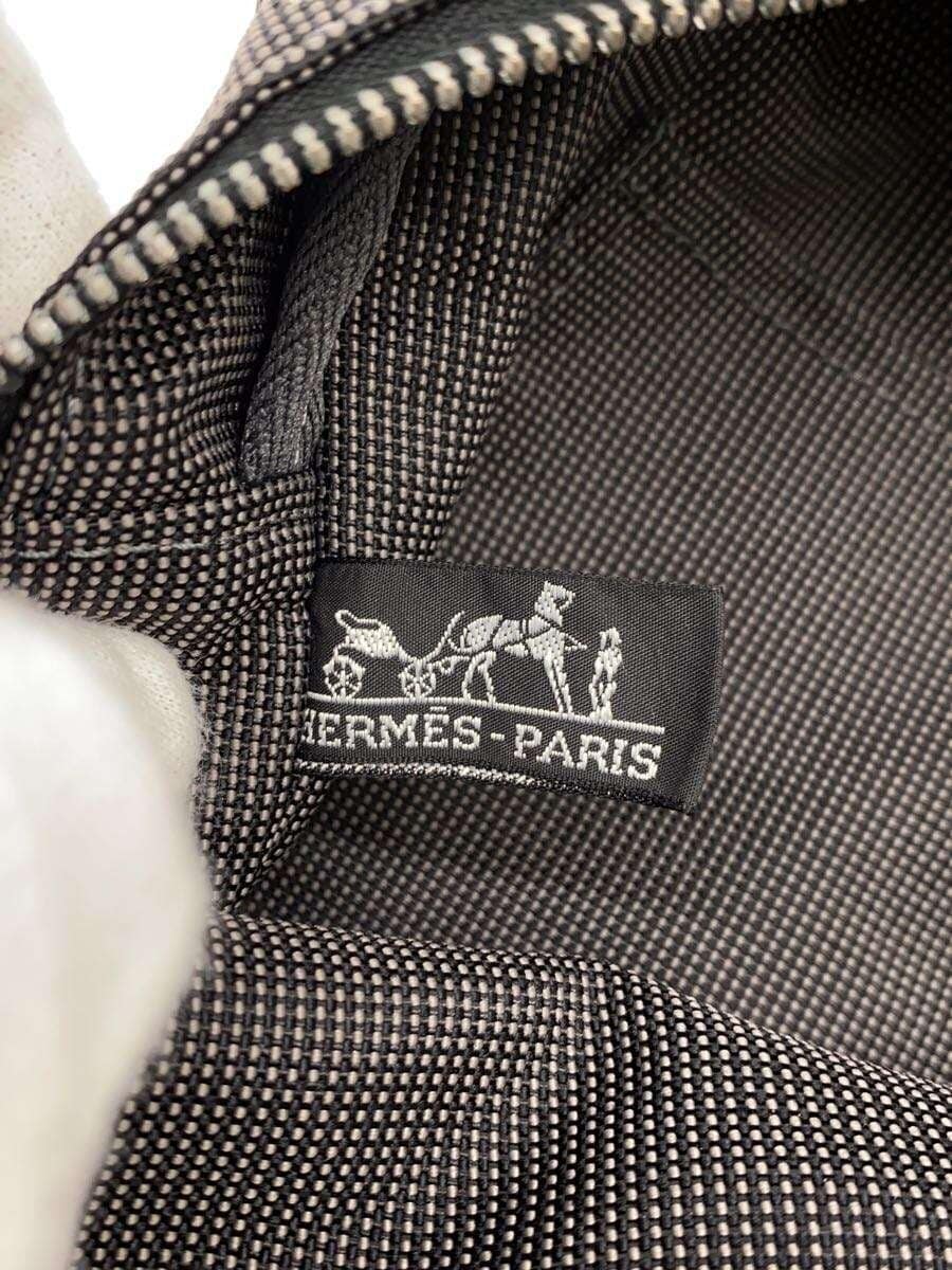 HERMES tote bag canvas GRY 5
