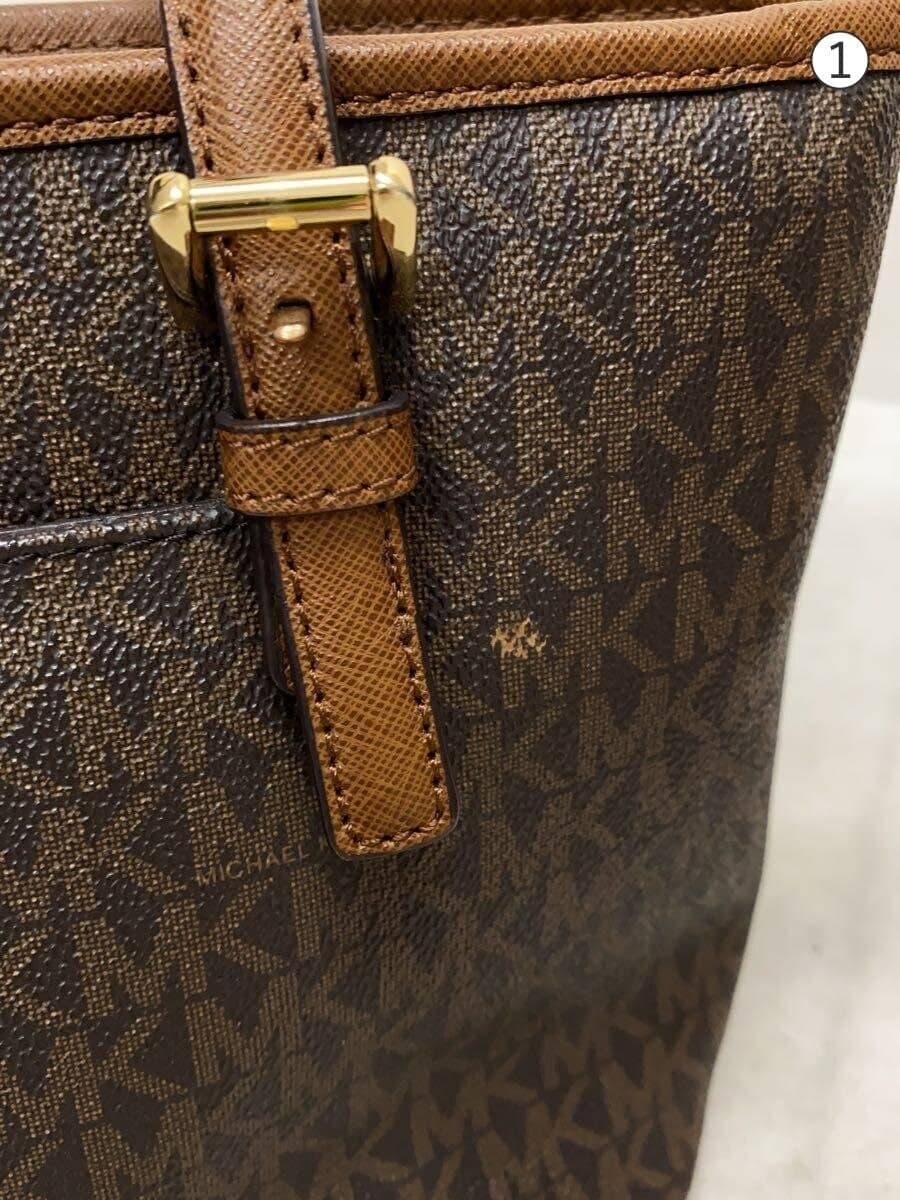 MICHAEL KORS Shoulder Bag Leather BRW All Over Pattern FP-1908 5