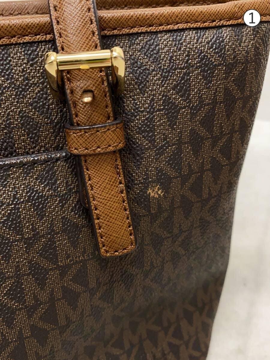 MICHAEL KORS Shoulder Bag Leather BRW All Over Pattern FP-1908 5