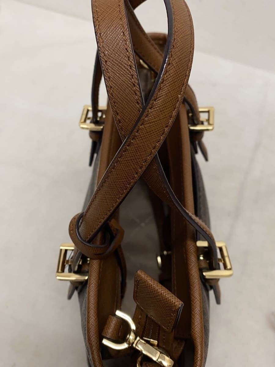 MICHAEL KORS Shoulder Bag Leather BRW All Over Pattern FP-1908 6