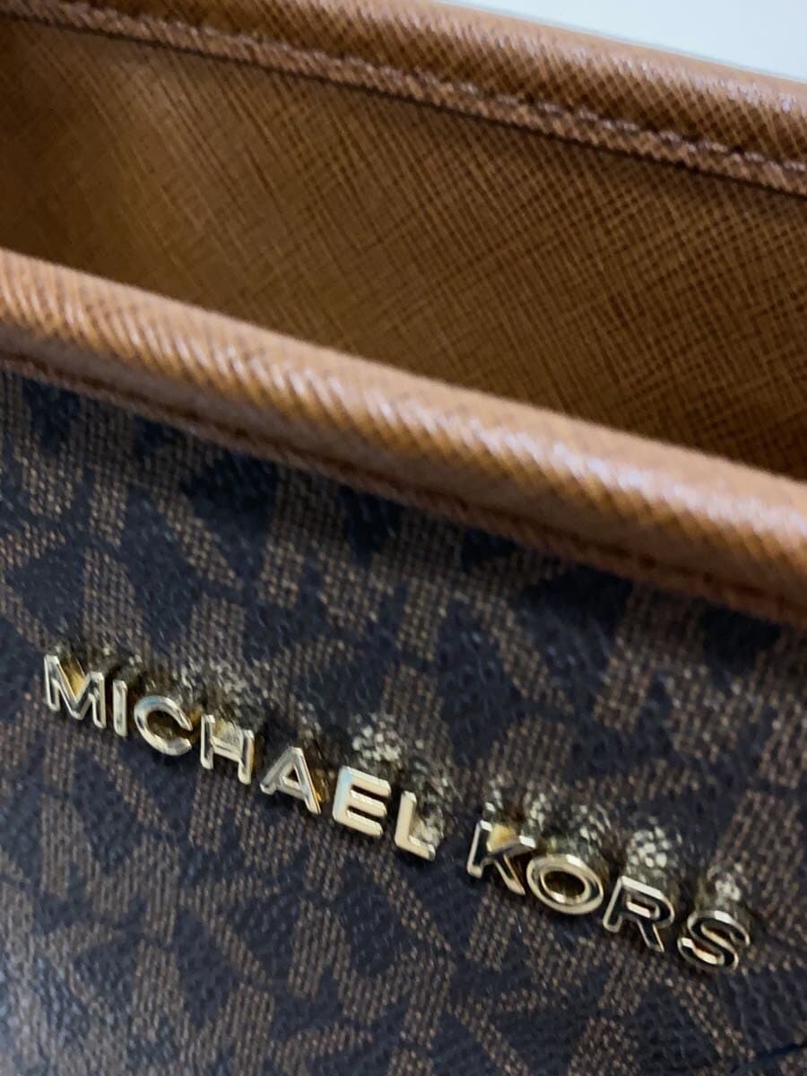 MICHAEL KORS Shoulder Bag Leather BRW All Over Pattern FP-1908 7