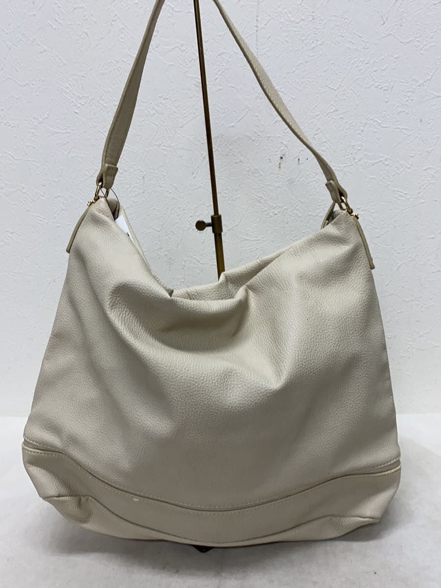 TOMMY HILFIGER shoulder bag leather beige plain 3