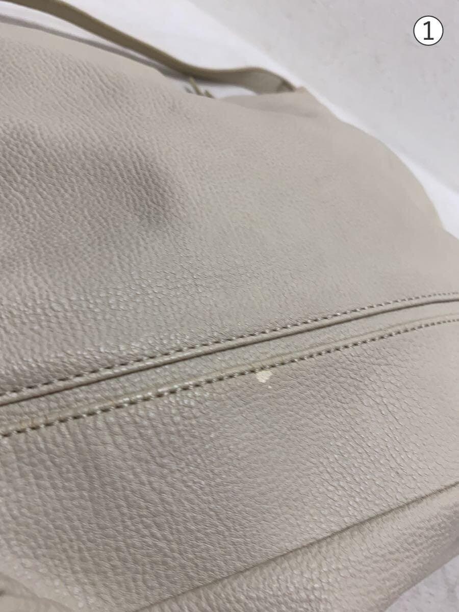 TOMMY HILFIGER shoulder bag leather beige plain 7