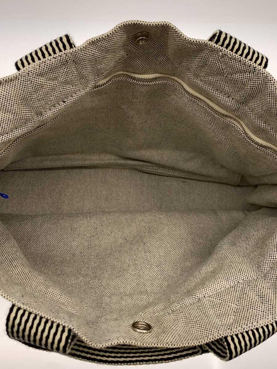 HERMES tote bag canvas GRY plain overall stains present condition considered 6