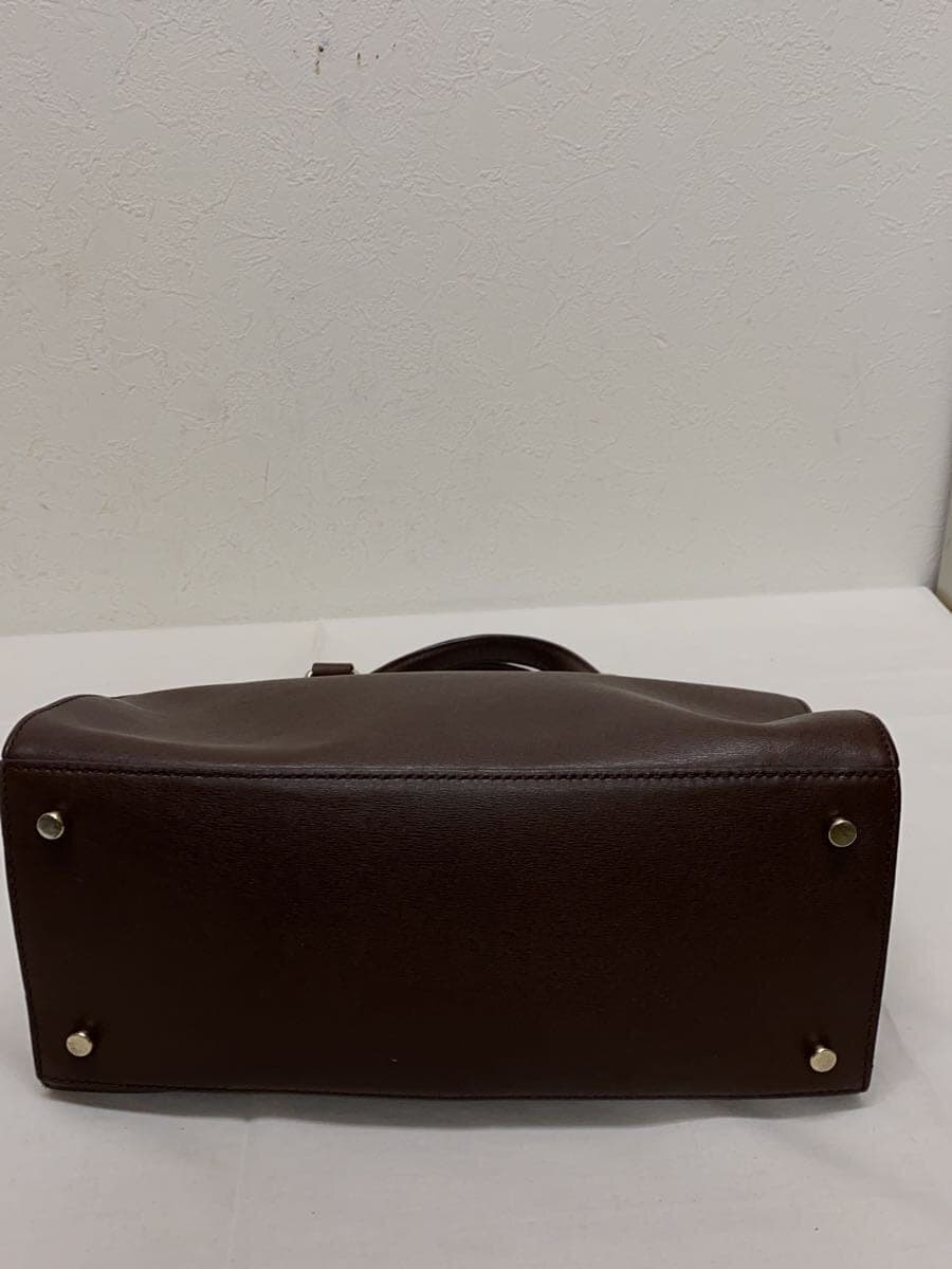 Kate Spade New York Shoulder Bag Leather BRW Solid Color 4