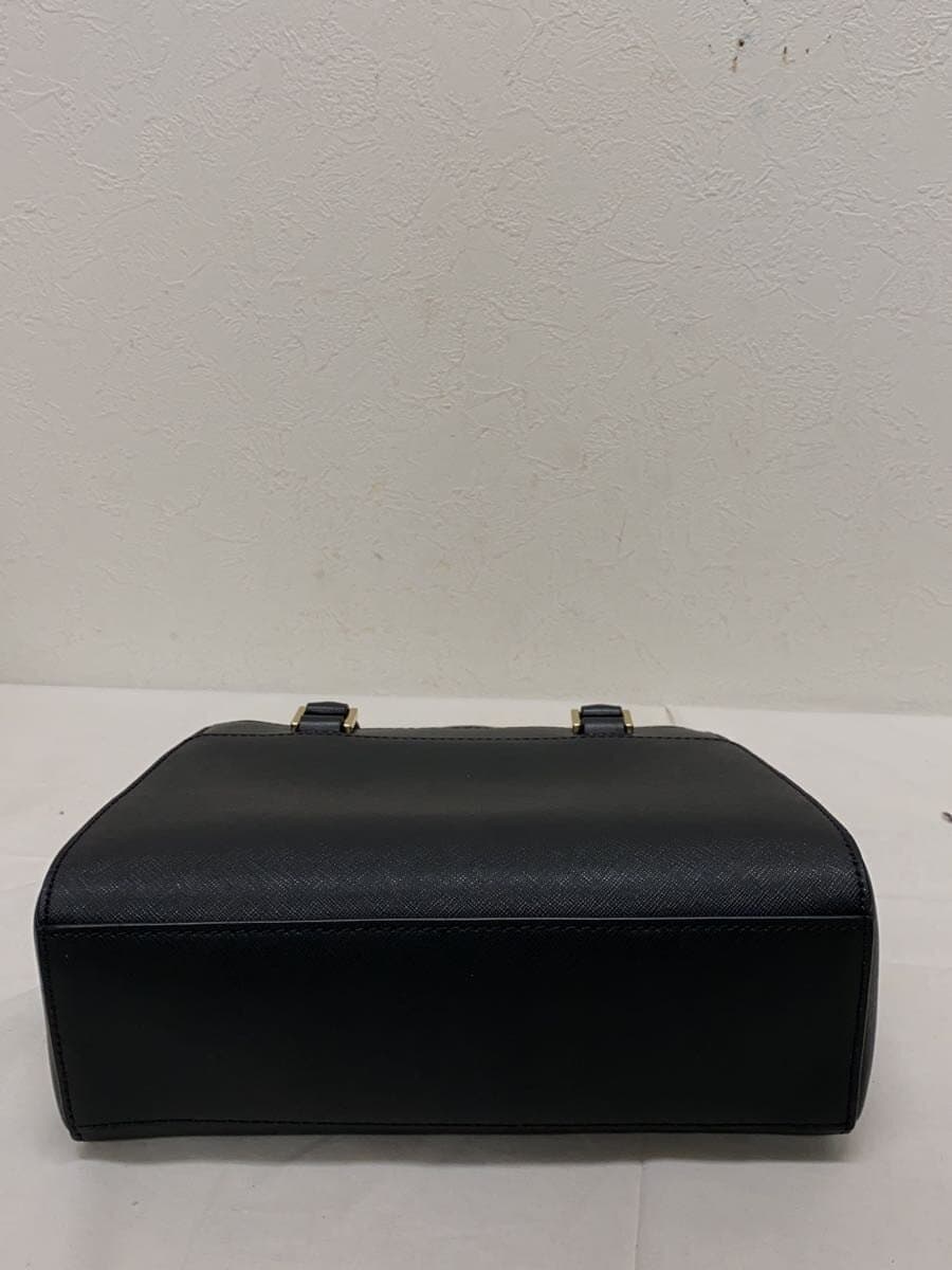MICHAEL KORS Shoulder Bag Leather Black Solid Color 4