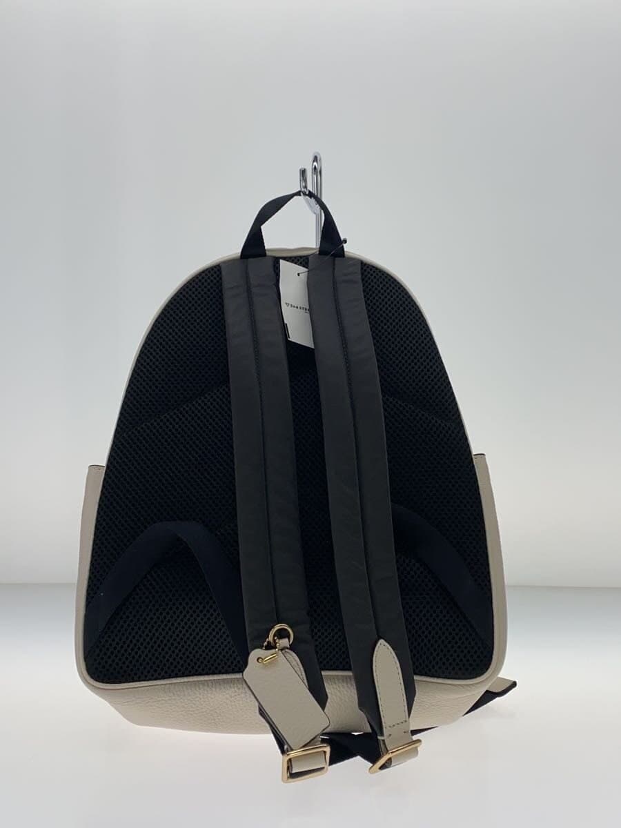 COACH Backpack Leather WHT Solid 5666 Coat Backpack 3
