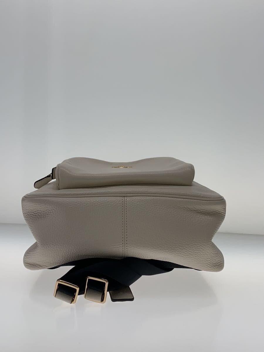 COACH Backpack Leather WHT Solid 5666 Coat Backpack 4