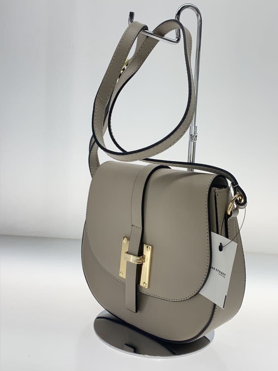 MARCO BIANCHINI Shoulder Bag Leather GRY 2