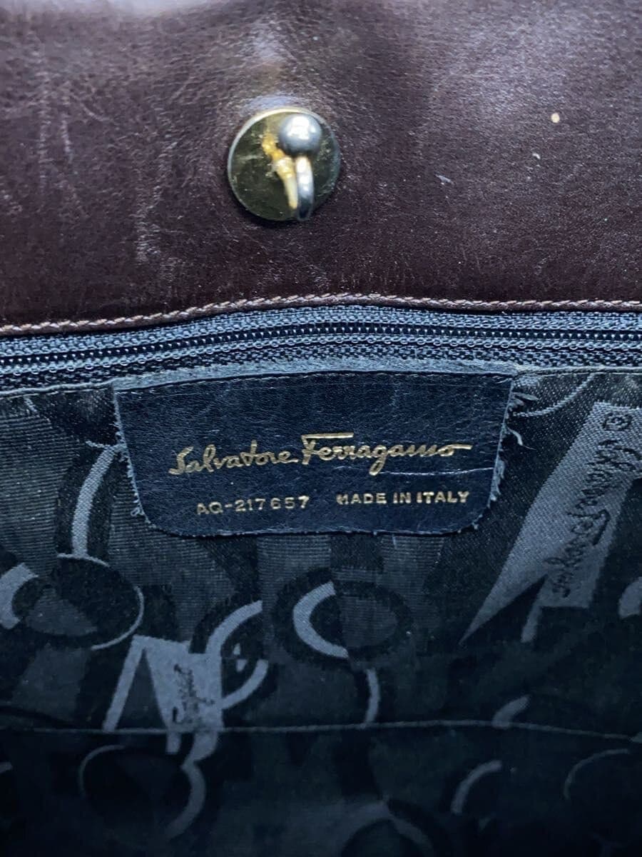 Salvatore Ferragamo Shoulder Bag Leather BRW 5