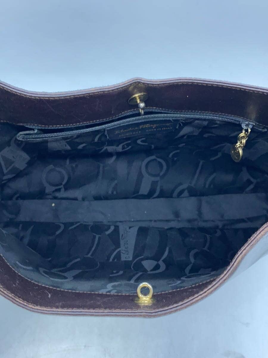Salvatore Ferragamo Shoulder Bag Leather BRW 6