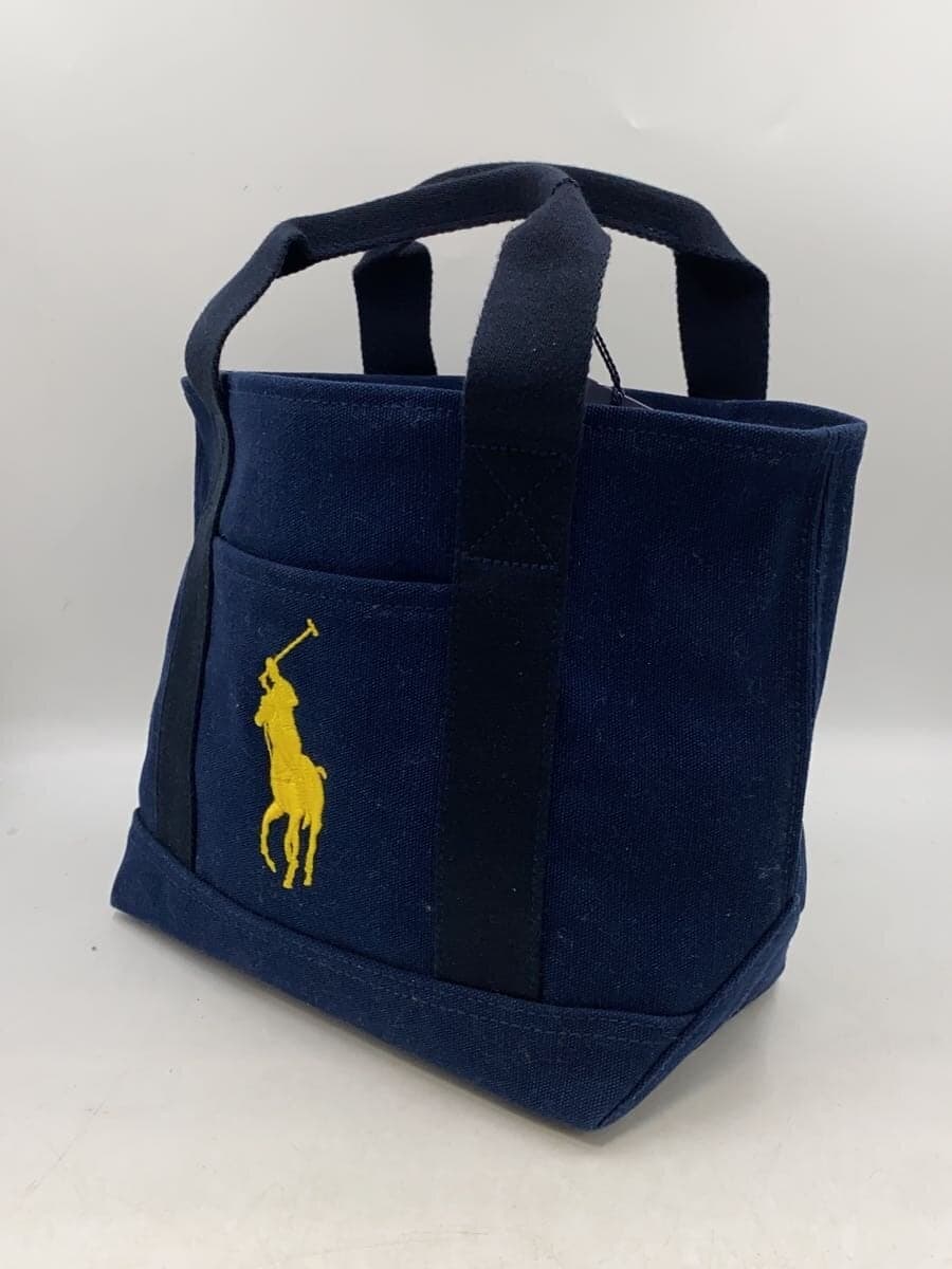 RALPH LAUREN Tote Bag Canvas NVY 2