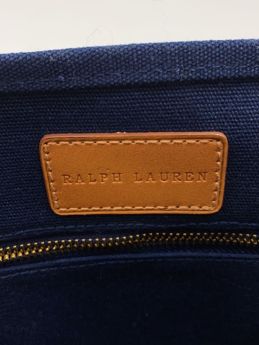 RALPH LAUREN Tote Bag Canvas NVY 5