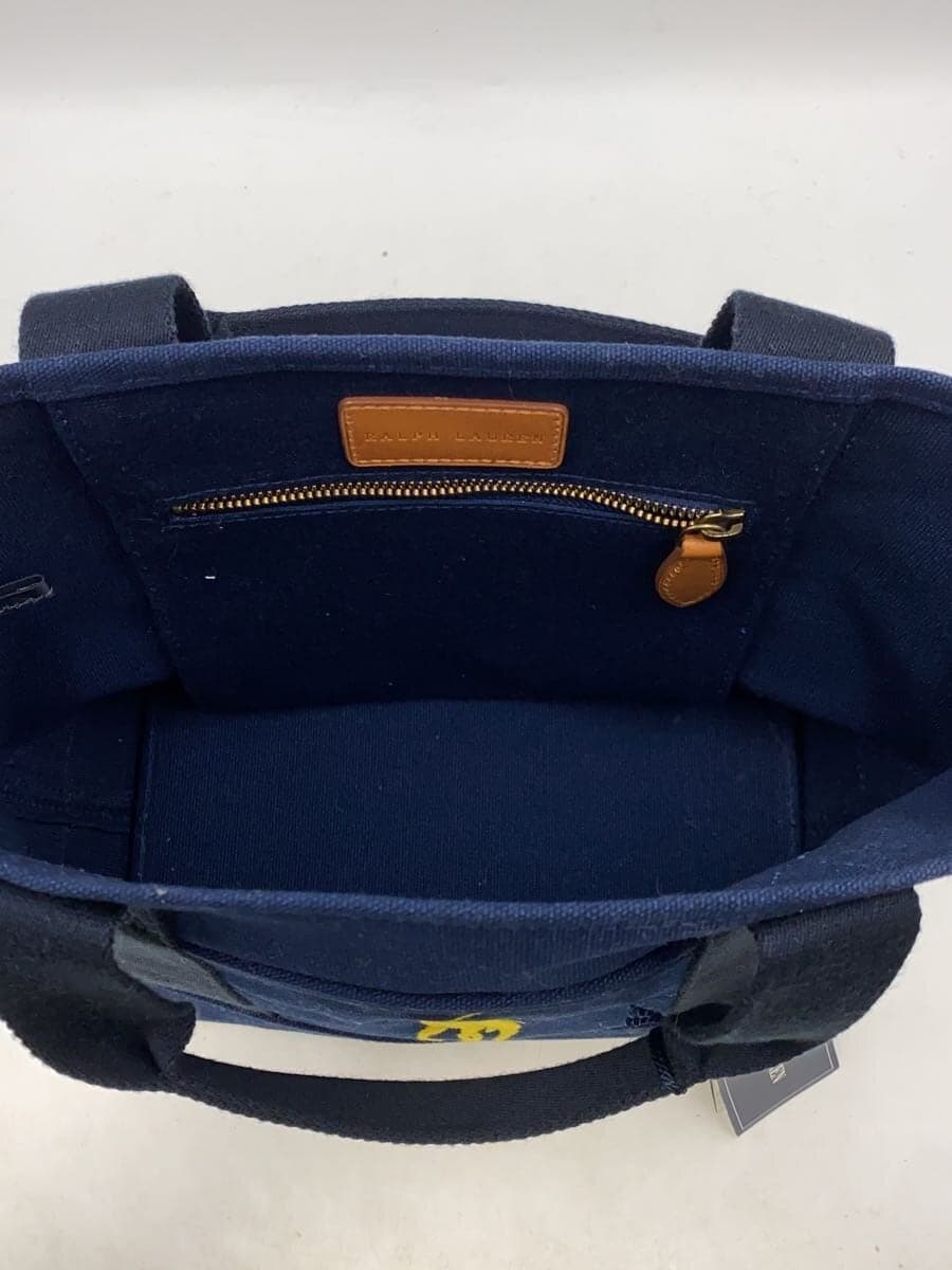 RALPH LAUREN Tote Bag Canvas NVY 6