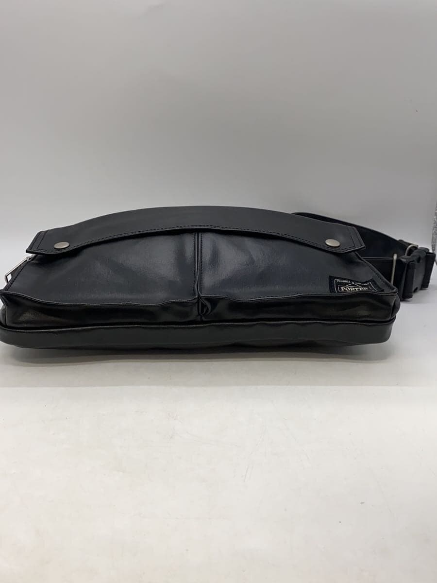 PORTER Shoulder Bag Leather BLK Solid 707-19116 4