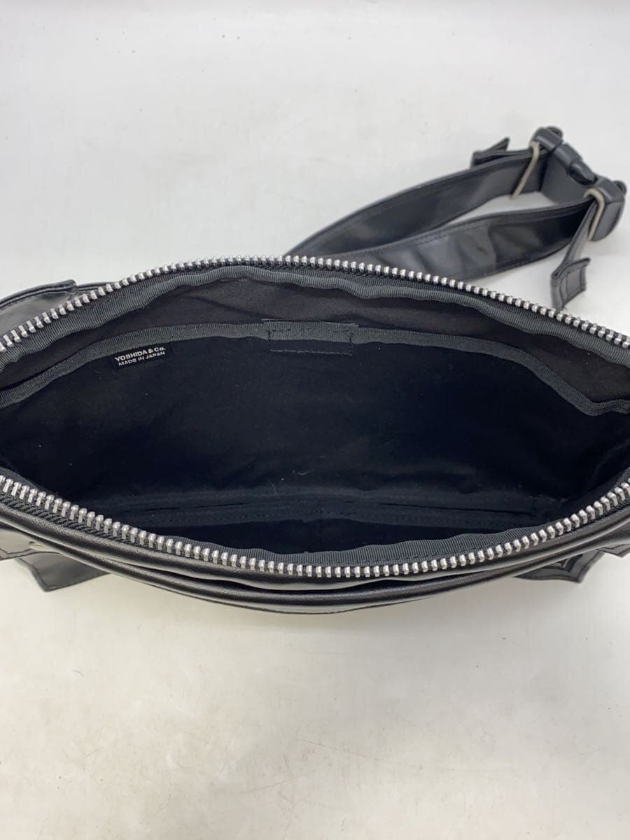 PORTER Shoulder Bag Leather BLK Solid 707-19116 6