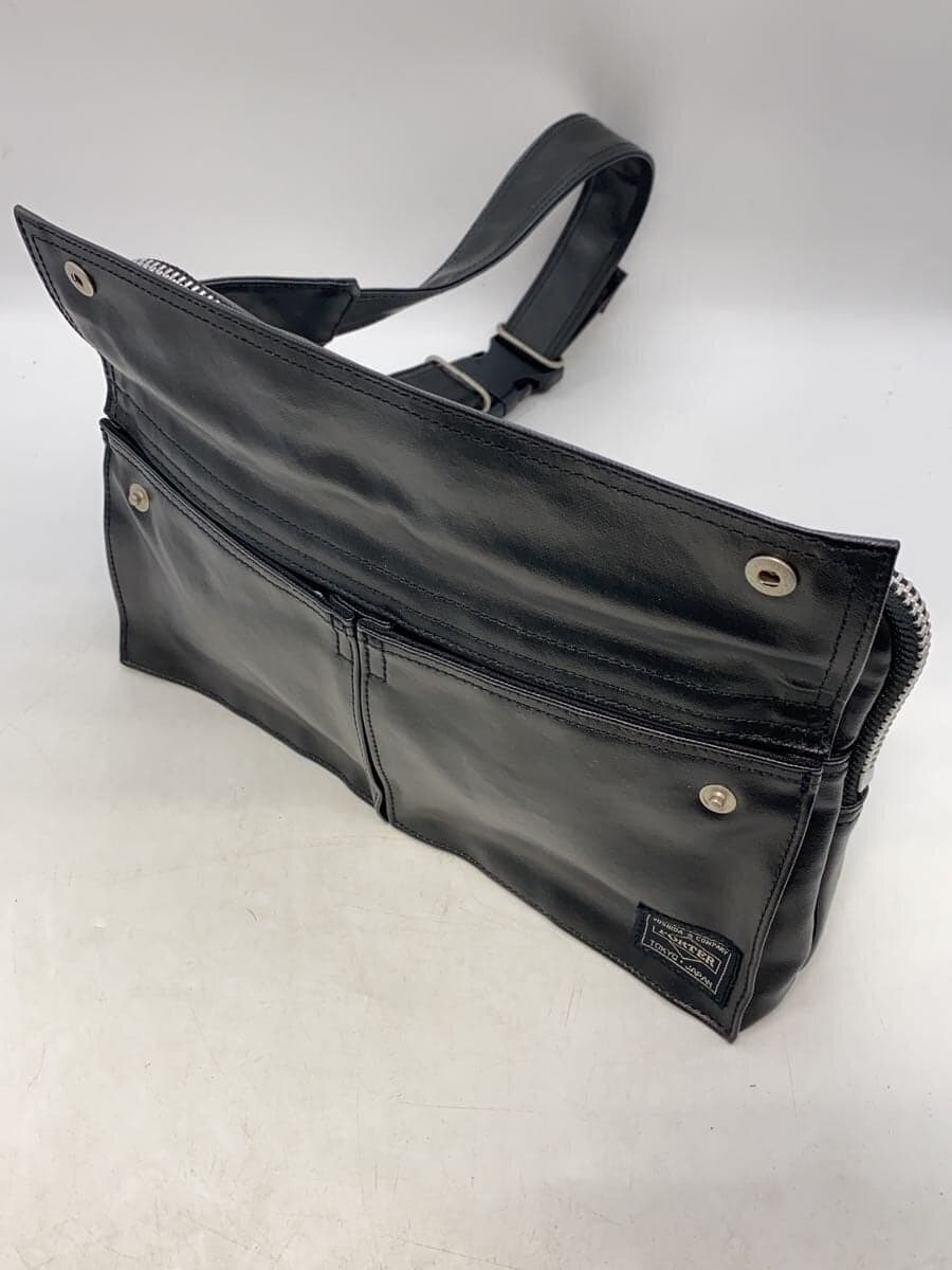 PORTER Shoulder Bag Leather BLK Solid 707-19116 8