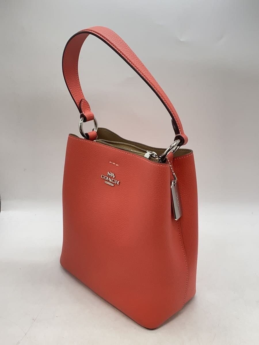 COACH Handbag Leather PNK Solid 2