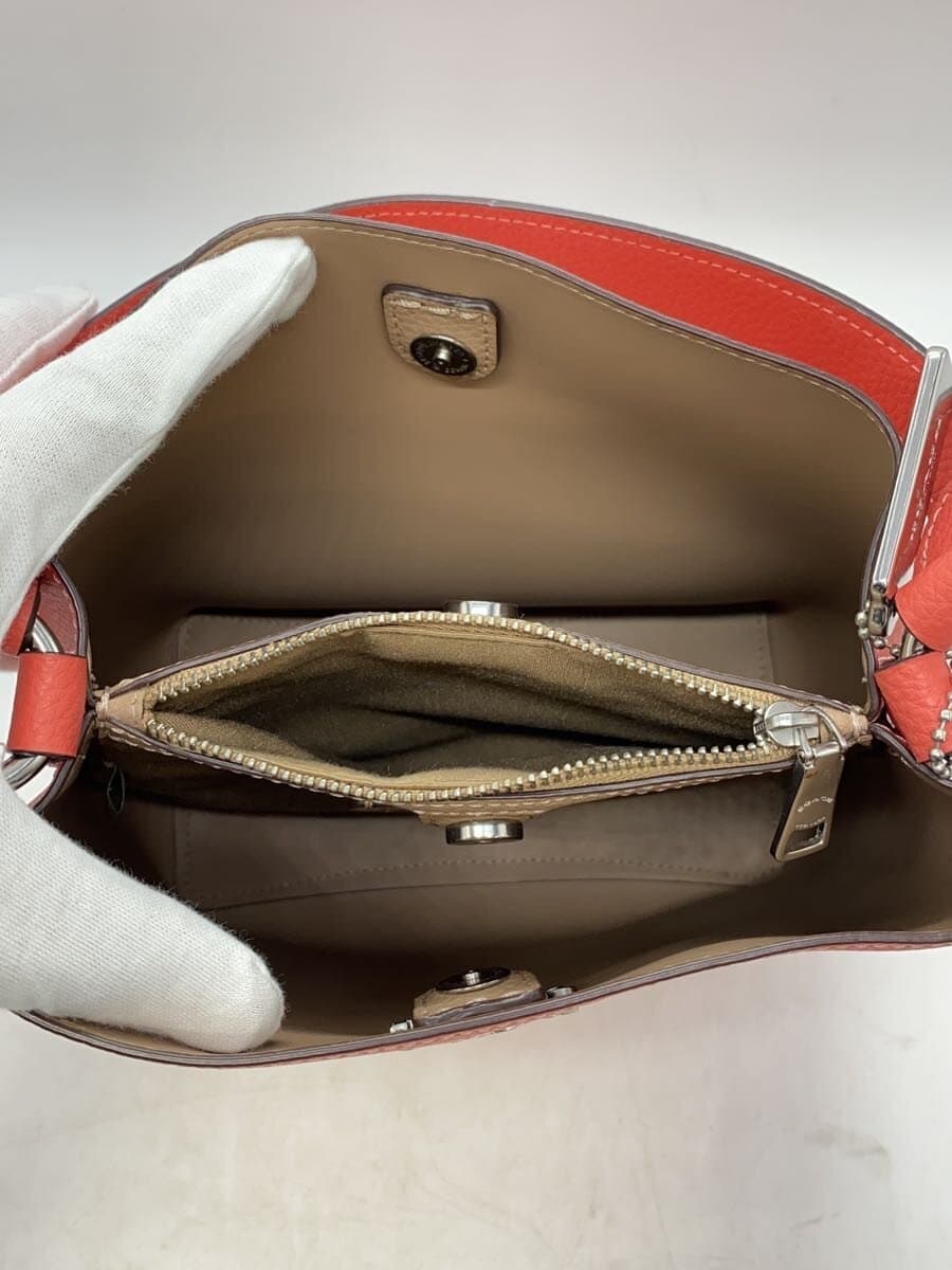 COACH Handbag Leather PNK Solid 6