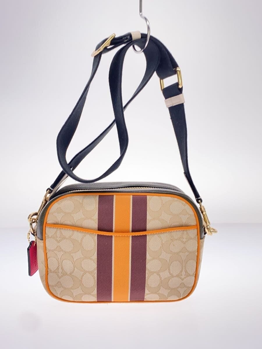 COACH Shoulder Bag Canvas BEG 1912 3