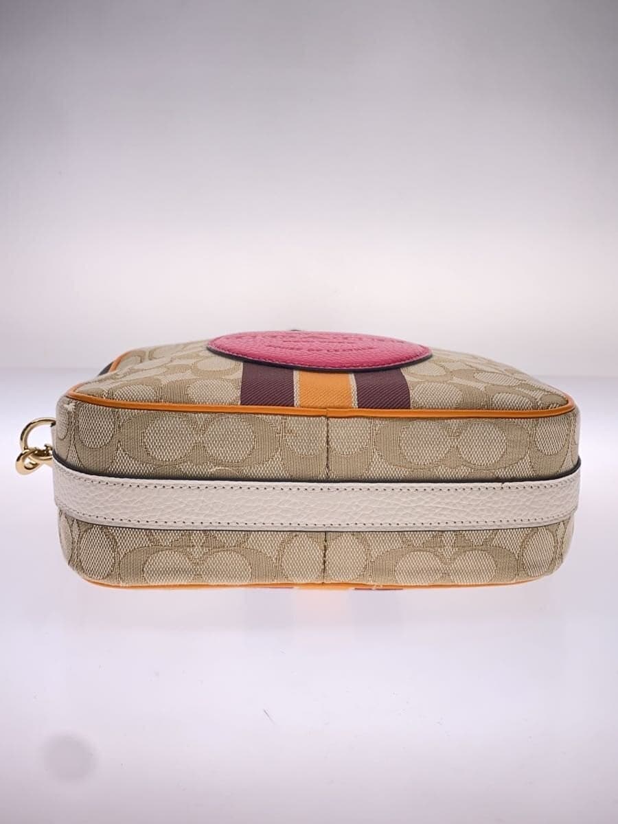 COACH Shoulder Bag Canvas BEG 1912 4