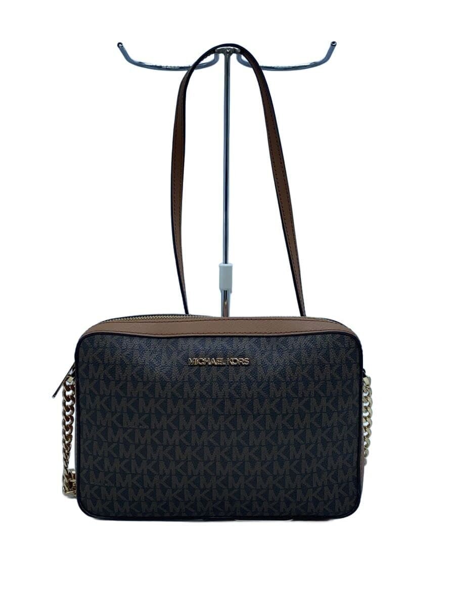 MICHAEL KORS Shoulder Bag Leather BRW All Over Pattern 35F8GTTC3B