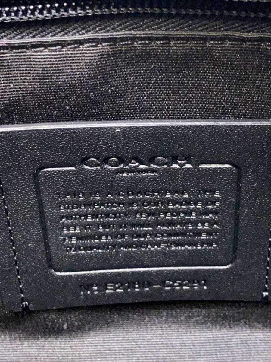 COACH Signature Leather Compi Shoulder Bag Canvas BEG All Over Pattern C5291 5