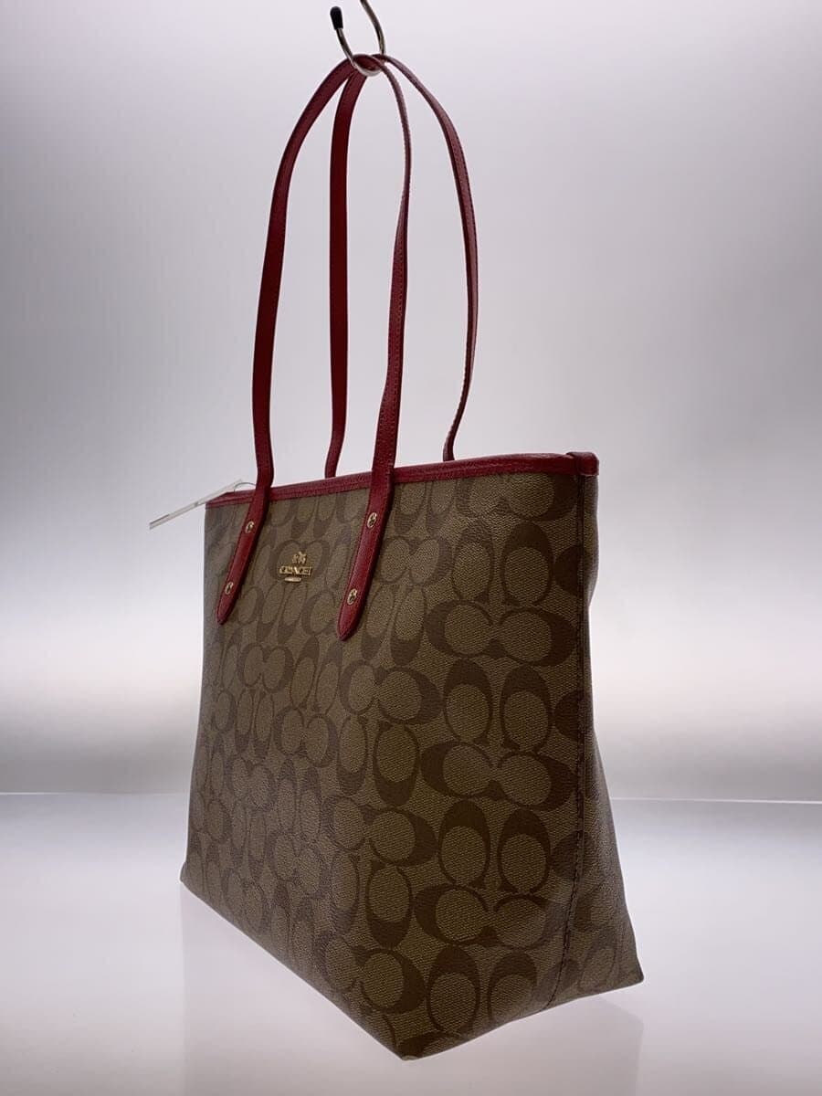 COACH Tote Bag_Signature PVC BEG All Over Pattern 2