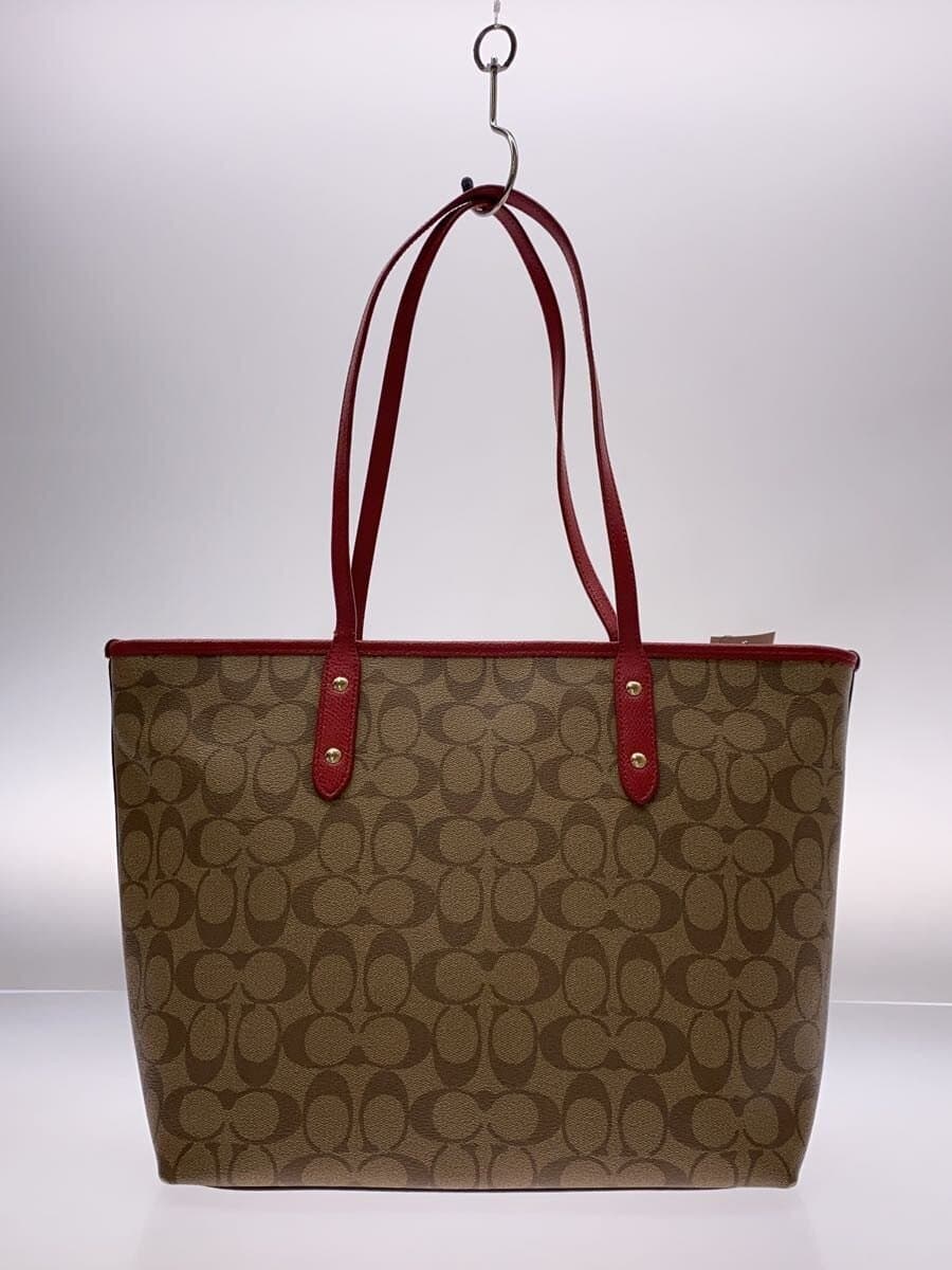 COACH Tote Bag_Signature PVC BEG All Over Pattern 3