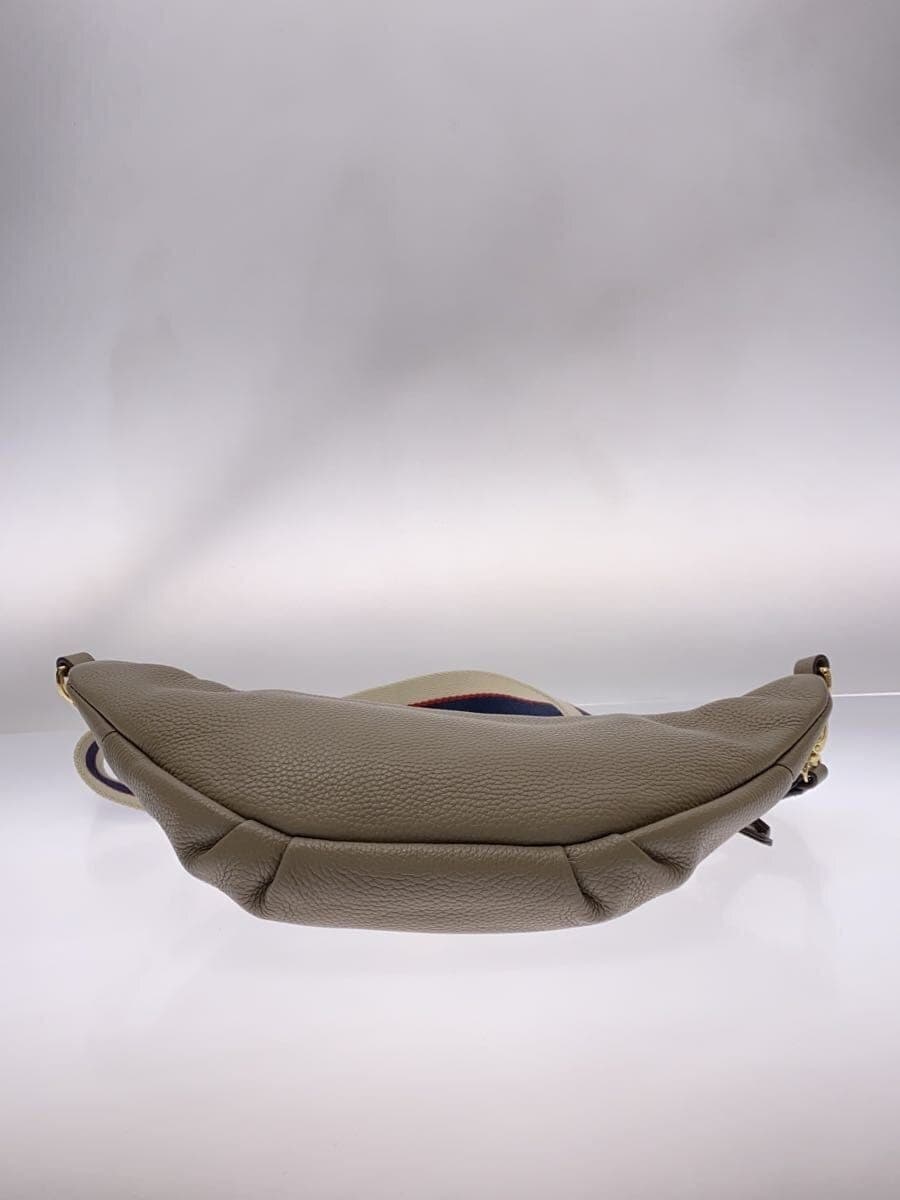 TOPKAPI Shrunken Leather3-Way Waist Bag Leather BEG Solid 4