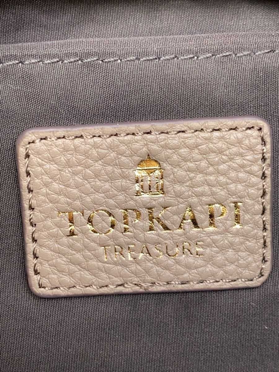 TOPKAPI Shrunken Leather3-Way Waist Bag Leather BEG Solid 5