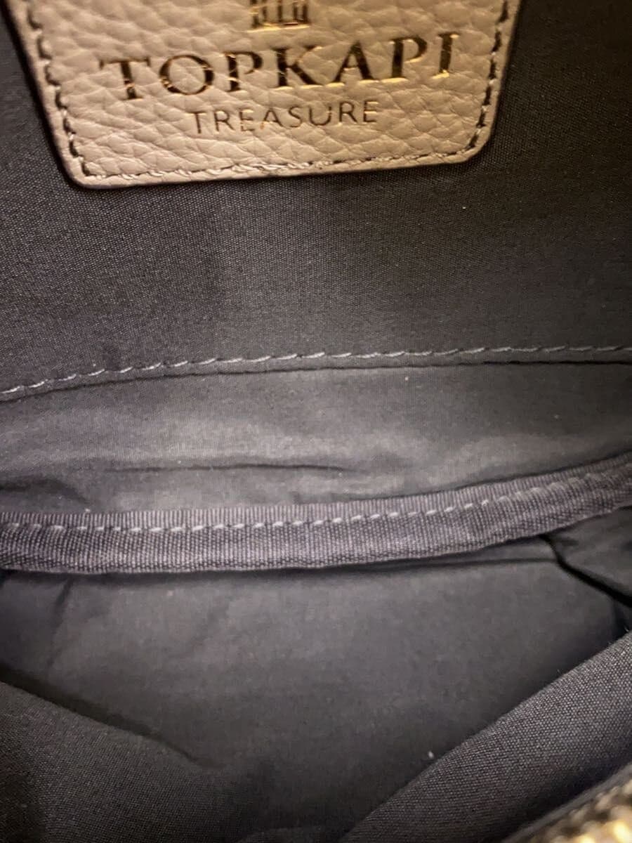 TOPKAPI Shrunken Leather3-Way Waist Bag Leather BEG Solid 6