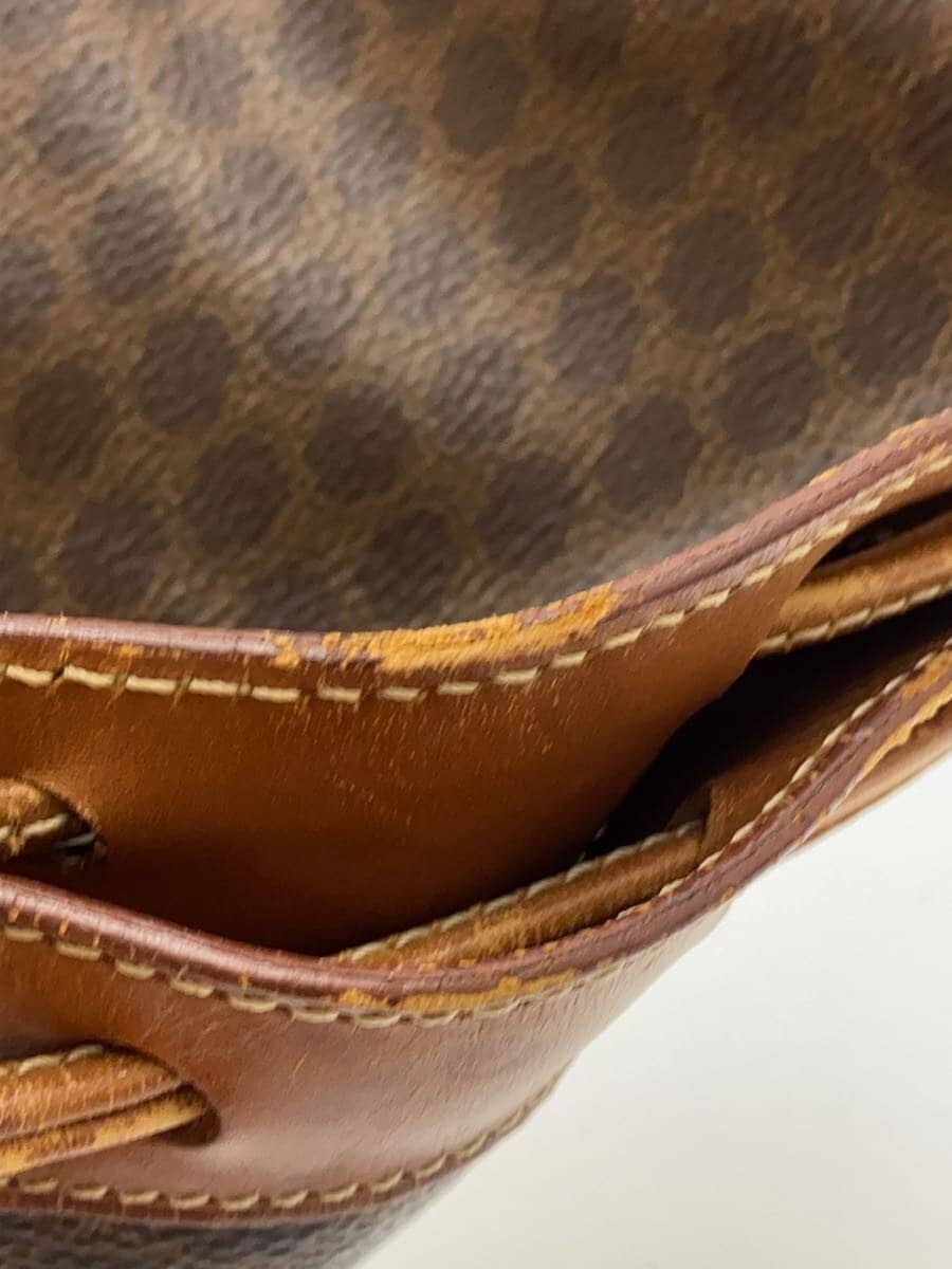 CELINE Macadam Shoulder Bag -- BRW All-over pattern Used condition 8