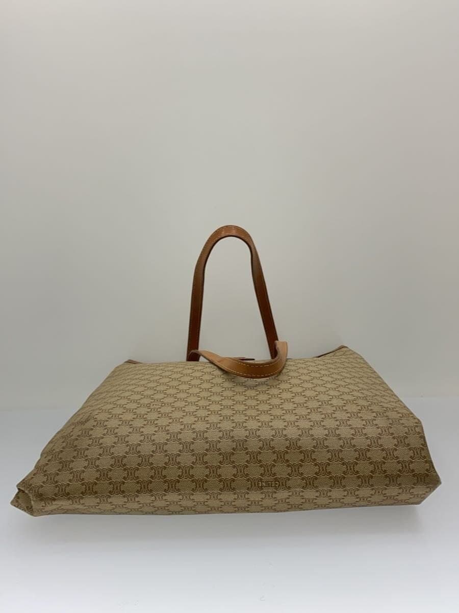 CELINE tote bag Macadam pattern BRW all-over pattern corner wear present 4