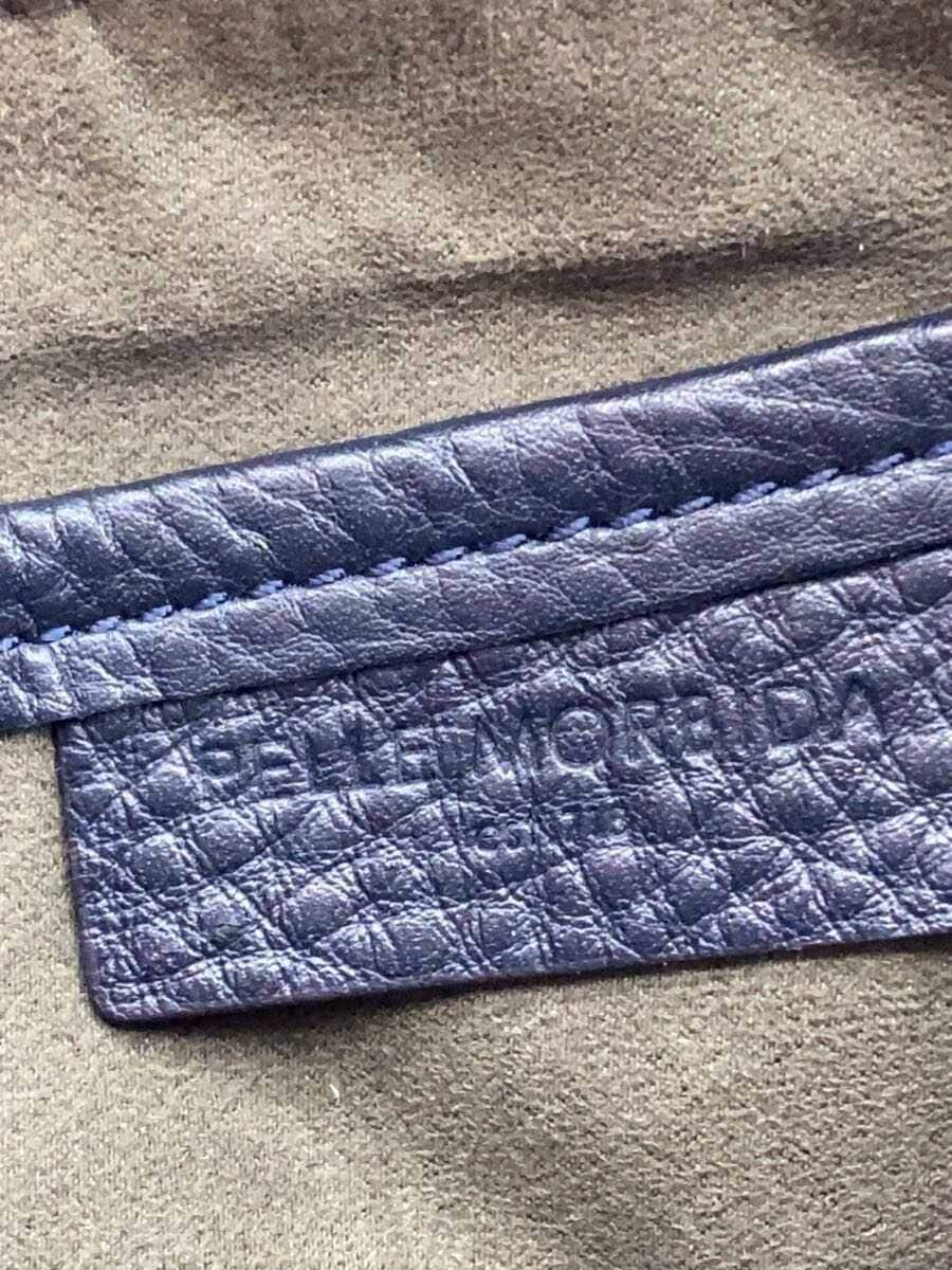 PELLE MORBIDA Maiden Voyage Shoulder Bag Leather Navy MB038A 5