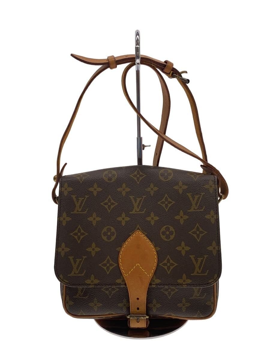 LOUIS VUITTON Cartouchiere MM_Monogram Canvas PVC BRW
