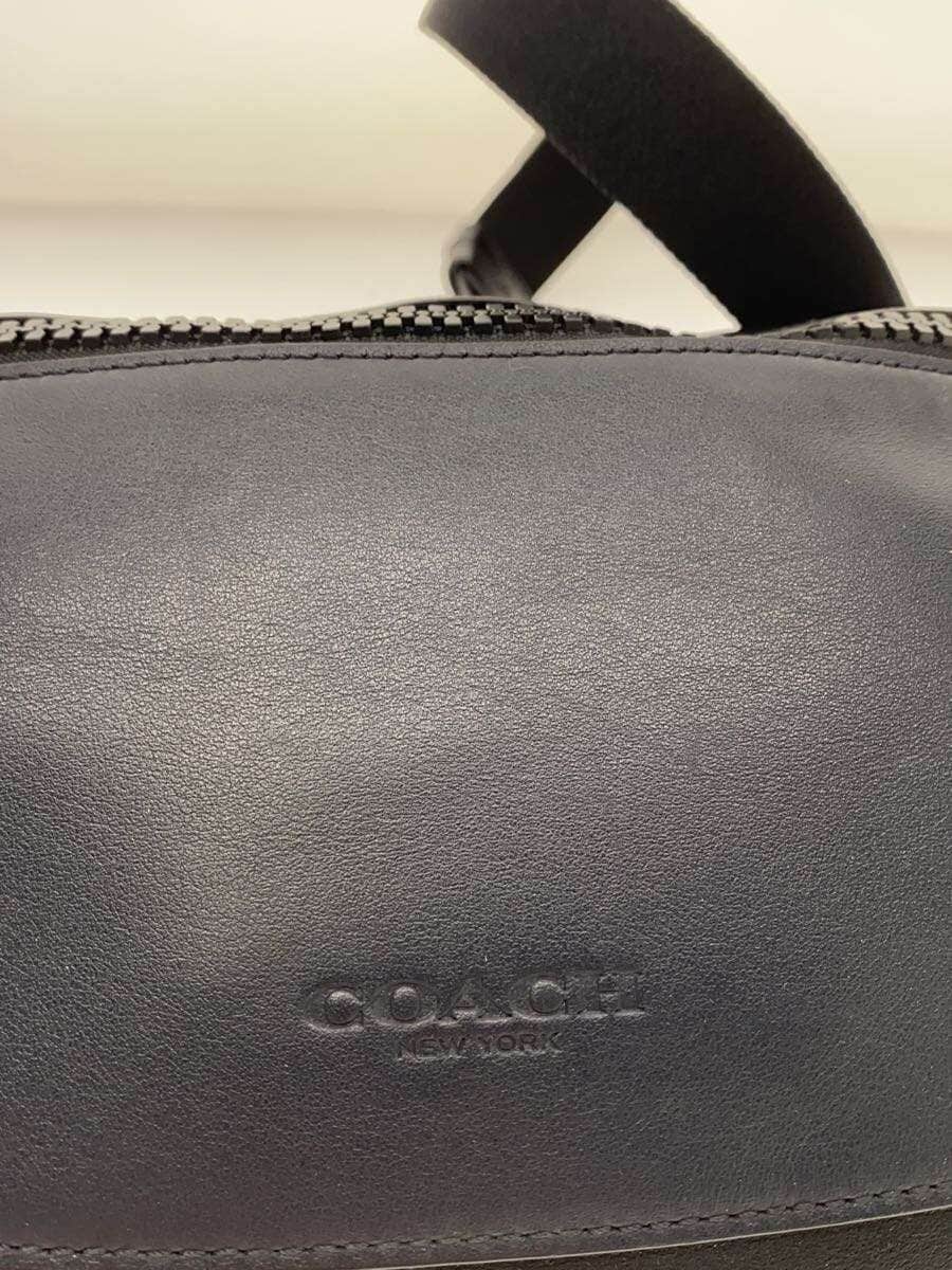 COACH Waist Bag Leather Black F79149 5